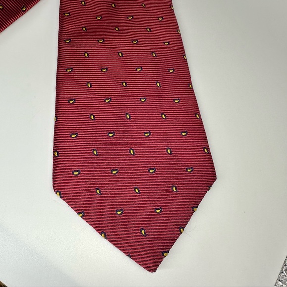 Vintage Brooks Brothers Makers Classic Silk Red Tie 60” 3.75” preppy modern - Picture 3 of 8